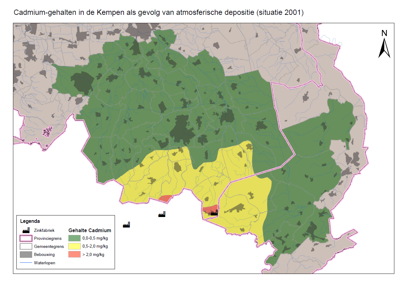 Cadmiumgehalte 2001